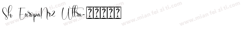 Sh EuropaNr2 Ultra字体转换